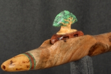 Monkeypod Burl Native American Flute, Minor, Mid G#-4, #R1L (8)